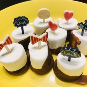 マシュマロポップ☆簡単キュートなバレンタインお菓子